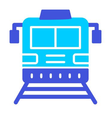 tren simgesi, vektör illüstrasyonu 