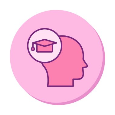 Simge, vektör illüstrasyon tasarımı öğreniliyor                  