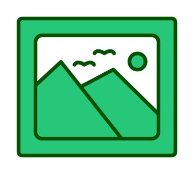 Galeri simgesi, web vektör illüstrasyonu