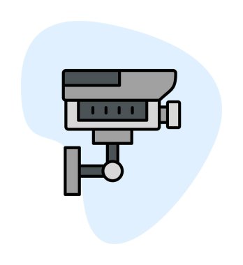 ccTV kamerasının vektör illüstrasyonu 