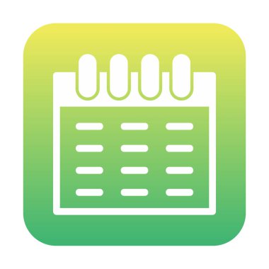 Takvim simgesi vektör illüstrasyonu