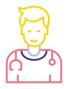 Doktor simgesinin vektör çizimi