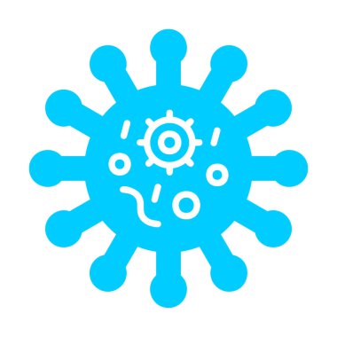 Corona virüs simgesi, covid-19 salgın hastalık sembolü, çizgi biçimi vektör simgesi