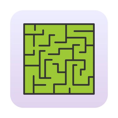 Labirent için labirent oyunu, çözüm. vektör