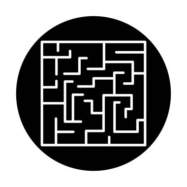 Labirent için labirent oyunu, çözüm. vektör