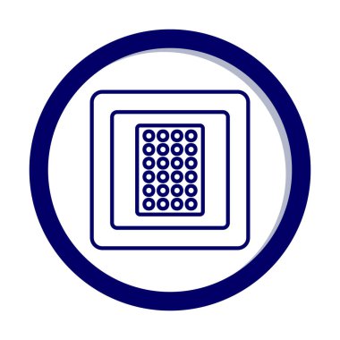 Nikotin Yaması ikon vektör illüstrasyon tasarımı