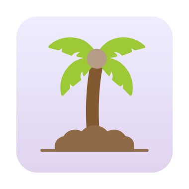 palmiye ağacı kutsal kişilerin resmi, vektör çizim