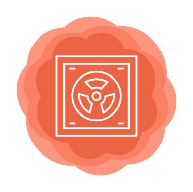 Radyoaktif simge, vektör illüstrasyonu