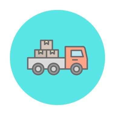 Kamyonet simge vektör çizim