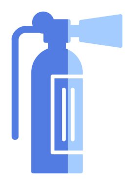 Basit bir yangın söndürücü. Web simgesi vektörü