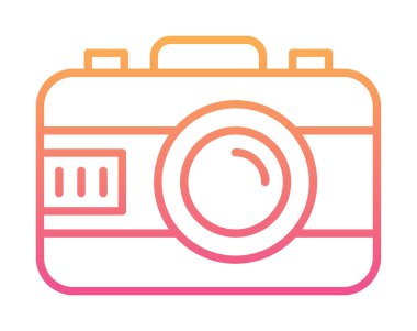 fotoğraf makinesi simgesi, vektör illüstrasyonu 