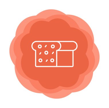 Gıda simgesi, Ekmek 'in vektör illüstrasyonu                    