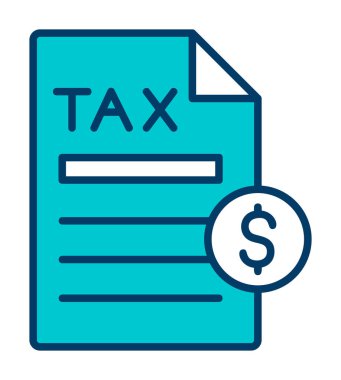 Vergi Ödeme simgesinin vektör çizimi