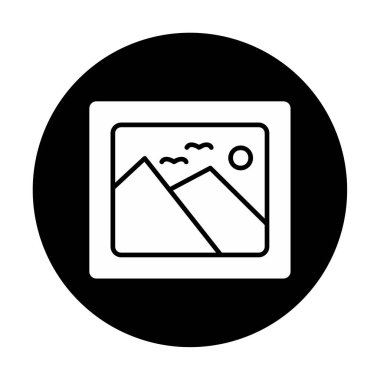 Galeri simgesi, web vektör illüstrasyonu