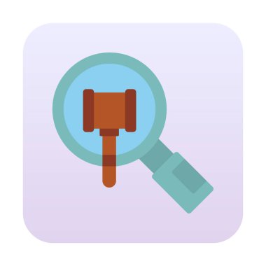 Büyütücü cam çizgi simgesi, arama konsepti