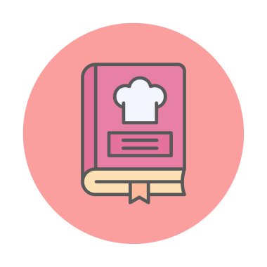 Tarif Defteri Simgesi - Tek Simge, Vektör