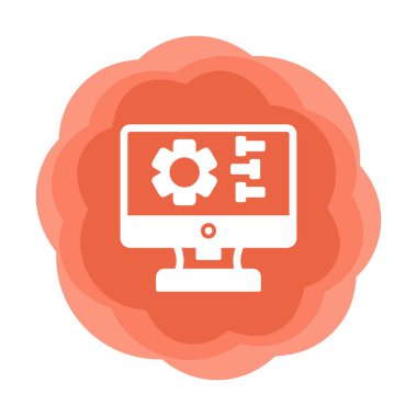 Ayarları web simgesi, vektör çizim              