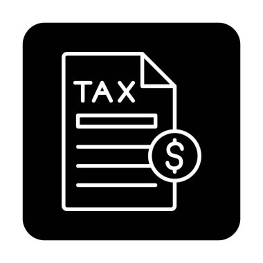 Vergi Ödeme simgesinin vektör çizimi