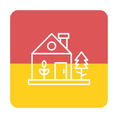 Ağ ve mobil uygulama tasarımınız için beyaz arkaplanda izole edilmiş yeşil ev simgesi vektörü, ev logosu kavramı