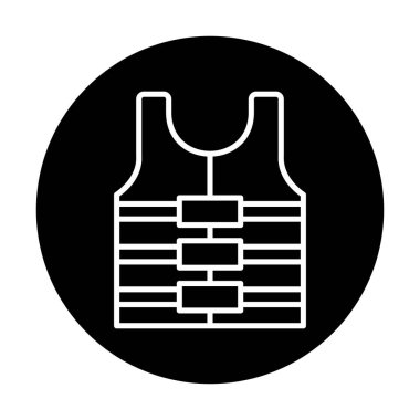 Can yeleği simge vektör çizim