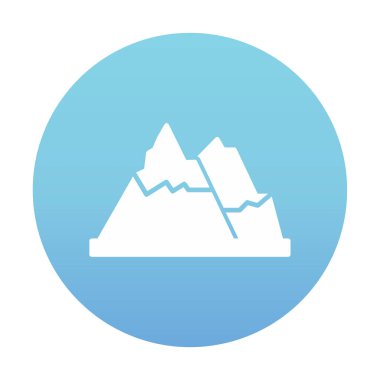 dağ ikonu vektör illüstrasyonu 