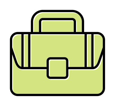 Çanta. Web simgesi basit illüstrasyon