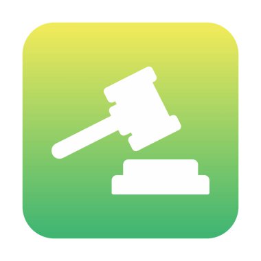 düz adalet yasası ikonu vektör illüstrasyonu