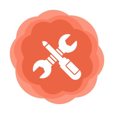 Basit mekanik Araçlar simgesi, vektör illüstrasyonu