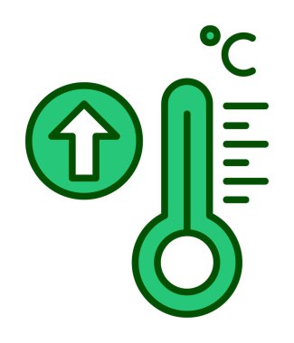 Yüksek sıcaklıklı düz renk simgesi