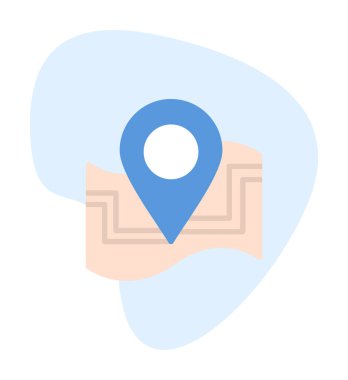 harita işareti simgesi. vektör çizim 