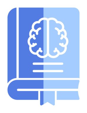 Nöroloji Kitabı web simgesi vektör illüstrasyonu