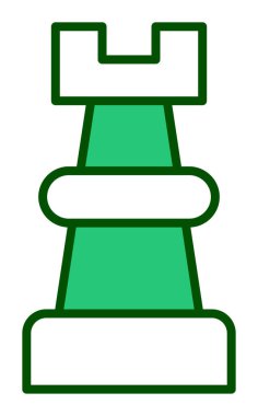 Satranç kalesi için vektör simgesi
