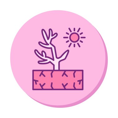 Mercan simgesi vektör illüstrasyonu