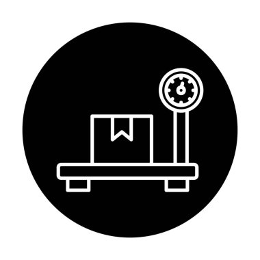 ölçekli düz simge, vektör illüstrasyonu 