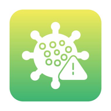 Corona virüs simgesi, covid-19 salgın hastalık sembolü, çizgi biçimi vektör simgesi