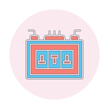 Sigorta kutusu mu? Web simgesi basit tasarım