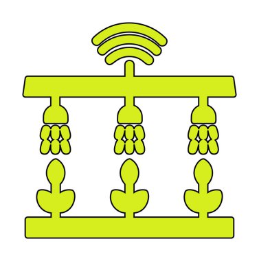 Akıllı Çiftlik. Web simgesi basit illüstrasyon 