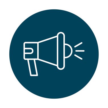 hoparlör, megafon simgesi. vektör çizim.  