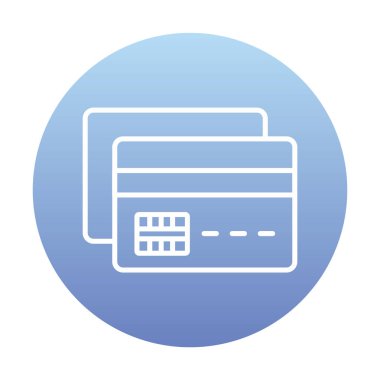 soyut düz kredi kartı resimleme  