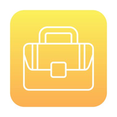 Çanta. Web simgesi basit illüstrasyon