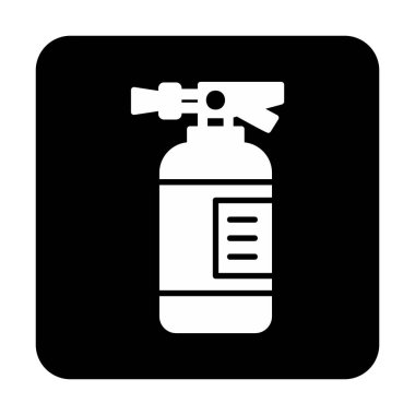 Basit bir yangın söndürücü. Web simgesi vektörü