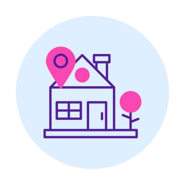 ev yeri kutsal kişilerin resmi, vektör çizim  