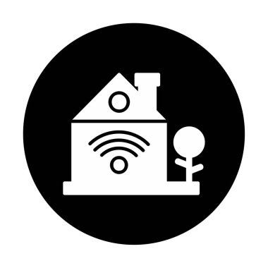 akıllı ev renkli vektör simgesi