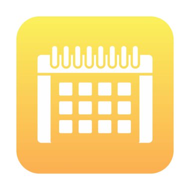 Takvim simgesi vektör illüstrasyonu