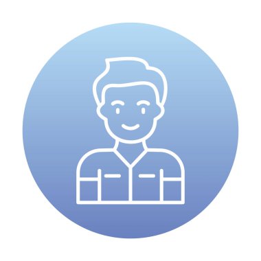 Dişçi web simgesi, vektör illüstrasyonu