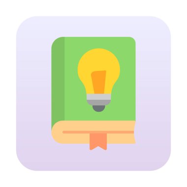 Fizik Kitabı vektör illüstrasyonu, simge ögesi arkaplanı