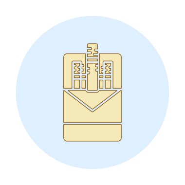 Sigara Paketi Simge Vektör Çizimi