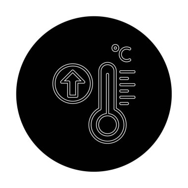 Yüksek sıcaklıklı düz renk simgesi