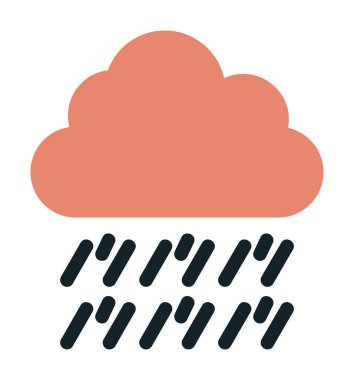 yağmur simgesi, vektör illüstrasyonu  