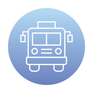 bus simgesi, vektör illüstrasyonu